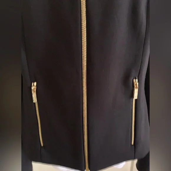 Calvin Klein Black and Gold Blazer with Modern Design - Picture 5 of 15